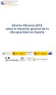 Portada Informe Olivenza 2018, sobre la situación general de la discapacidad en España