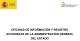 Portada Oficinas de información y registro accesibles de la Administración General del Estado