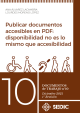 Portada Publicar documentos accesibles en PDF: disponibilidad no es lo mismo que accesibilidad