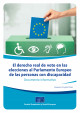 Portada El derecho real de voto en las elecciones al Parlamento Europeo de las personas con discapacidad
