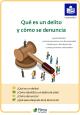 Cubierta Qué es un delito y cómo se denuncia (Láctura Fácil)
