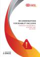 Recommendations for disability inclusive. Emergency preparedness, response, and recovery