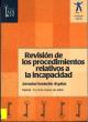 Portada Revisión de los procedimientos relativos a la incapacidad