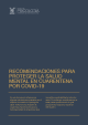 Cubierta Recomendaciones para proteger la salud mental en cuarentena por COVID 19