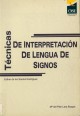 Portada del Libro Técnicas de interpretación de lengua de signos