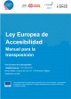 Portada Ley Europea de Accesibilidad. Manual para la transposición