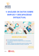 Portada V Análisis de datos sobre empleo y discapacidad intelectual